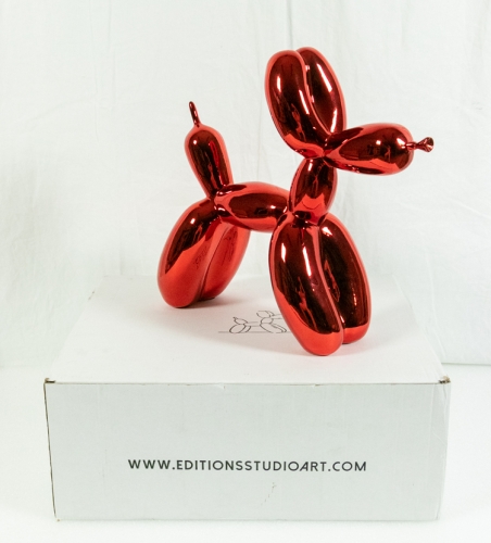 Jeff  Koons (after) - Chien Ballon (Rouge)