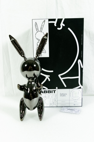 Jeff  Koons (after) - Balloon Rabbit (Black) XL