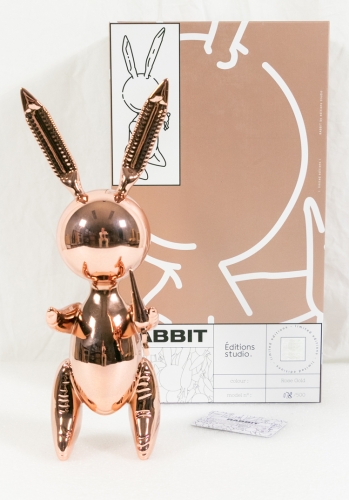 Jeff  Koons (after) - Balloon Rabbit (Rose Gold) XL