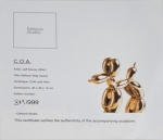 Jeff  Koons (after) - Balloon dog (gold).