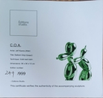 Jeff  Koons (after) - Balloon dog (green).