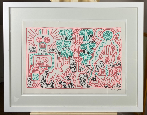 Keith Haring  - Originele Tekening 1984