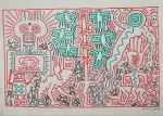 Keith Haring  - Dessin original 1984