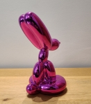 Jeff  Koons (after) - Sitting Balloon Dog (Chrome Pink)