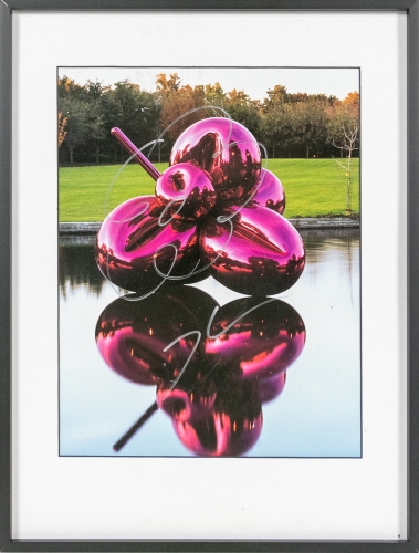 Jeff Koons - fleur ballon (magenta)