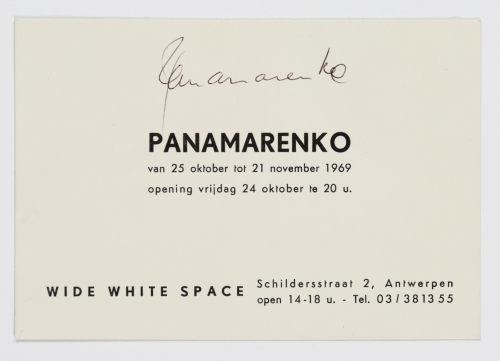 Panamarenko  - Invitation Wide White Space Gallery