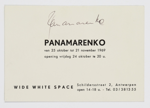 Panamarenko  - Uitnodiging Wide White Space