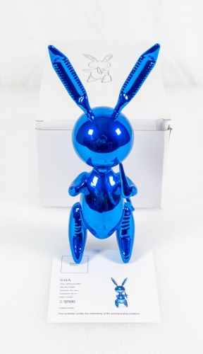 Jeff  Koons (after) - Blue rabbit