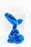 Jeff  Koons (after) - Zittende Ballonhond (Blue)