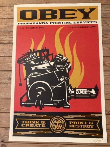 Shepard Fairey - Obey propaganda printing services