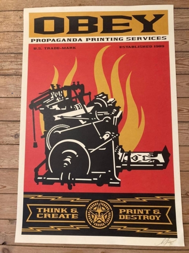 Shepard Fairey - Obir aux services d'impression de propagande