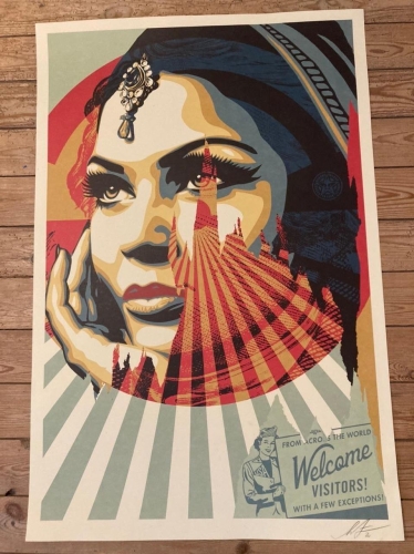 Shepard Fairey - Welcome visitors