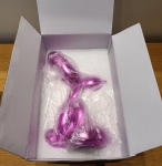 Jeff  Koons (after) - Sitting Balloon Dog (Chrome Pink)