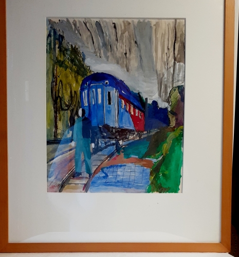 Hans  Ebeling Koning  - Hans Ebeling Koning ,  voor de trein