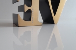 Robert Indiana (after) - Love (Black and Gold)