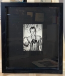 Keith Haring  - Carte photo avec dessin et signature