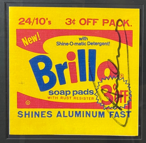 Andy Warhol - Invitation de savon Brillo - signe