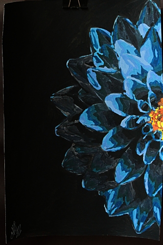 Catherine  - Moiti de fleur bleue