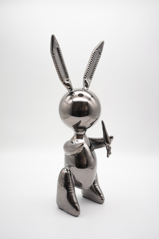 Jeff Koons  Jeff Koons - Balloon Rabbit XL Silver - Studio