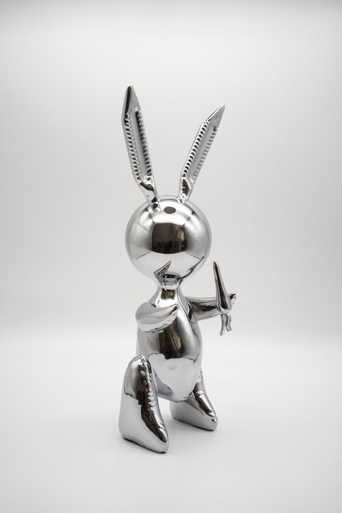 Jeff Koons  Jeff Koons - Balloon Rabbit XL Silver - Studio