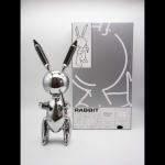 Jeff Koons - Balloon Rabbit XL Silver - Studio Edition