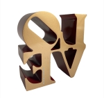 Robert Indiana (after) - Robert INDIANA - LIEFDE (rood en goud)