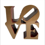 Robert INDIANA - LOVE (Red & Gold)