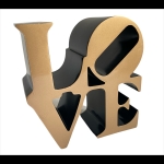 Robert Indiana (after) - Robert Indiana - LOVE (Black & Gold)