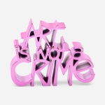 Mr Brainwash - Art is not a crime Pink