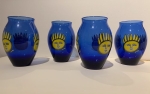 Guillaume Corneille - 4 Vases Oiseau Soleil