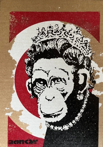 Banksy (after)  - BANKSY - Dismaland Monkey Queen
