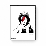 Banksy - Queen Elizabeth Lithographie signée planche et numérotée
