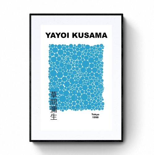 Yayoi Kusama - Yayoi Kusama blu dots poster