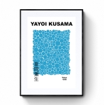 Yayoi Kusama blu dots poster