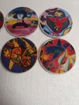 Guillaume Corneille - Corneille, six coasters, ceramics