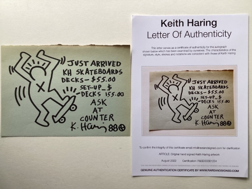 Keith Haring  - Keith Haring- Man with skate