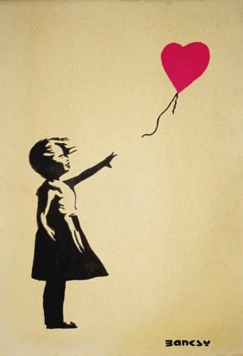 Banksy (after)  - BANKSY x TATE MOMA - Girl with Balloon