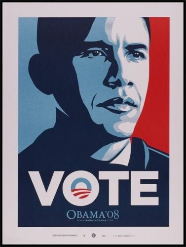 Shepard Fairey - VOTER Obama '08