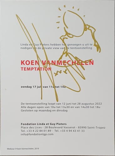 Koen Vanmechelen - Medusa - drawing by invitation