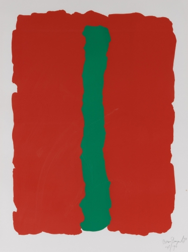 Bram Bogart - Composition rouge-vert