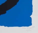 Bram Bogart - Blue-black composition