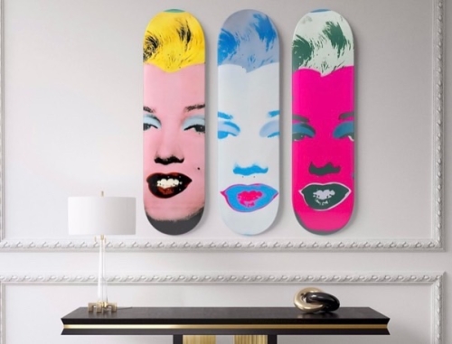 (After) Andy Warhol - Marilyn Monroe Like Andy Wharol - Skate Art Limited edition