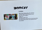 Banksy  - BANKSY Dollar Canvas - Hirst Dots Haring Dog