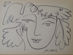 Pablo Picasso - attributed, ink drawing, demon.