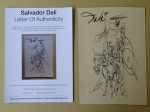 Salvador Dali - attributed, ink drawing, Quixote