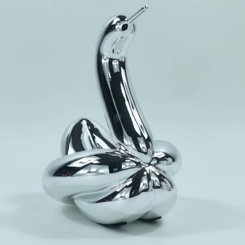 Jeff  Koons (after) - Balloon Swan with Box and COA, Editions Studio.