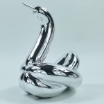 Jeff  Koons (after) - Balloon Swan with Box and COA, Editions Studio.