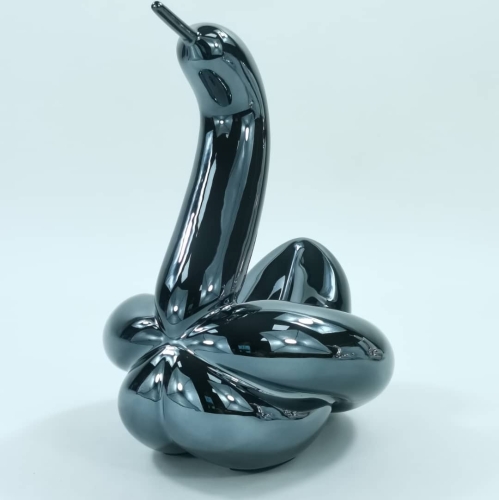 Jeff  Koons (after) - Ballonzwaan met doos en COA, Editions Studio.