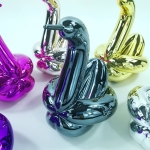 Jeff  Koons (after) - Ballonzwaan met doos en COA, Editions Studio.