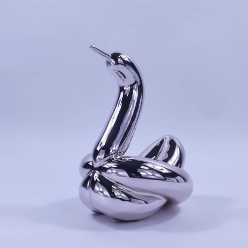 Jeff  Koons (after) - Balloon Swan with Box and COA, Editions Studio.